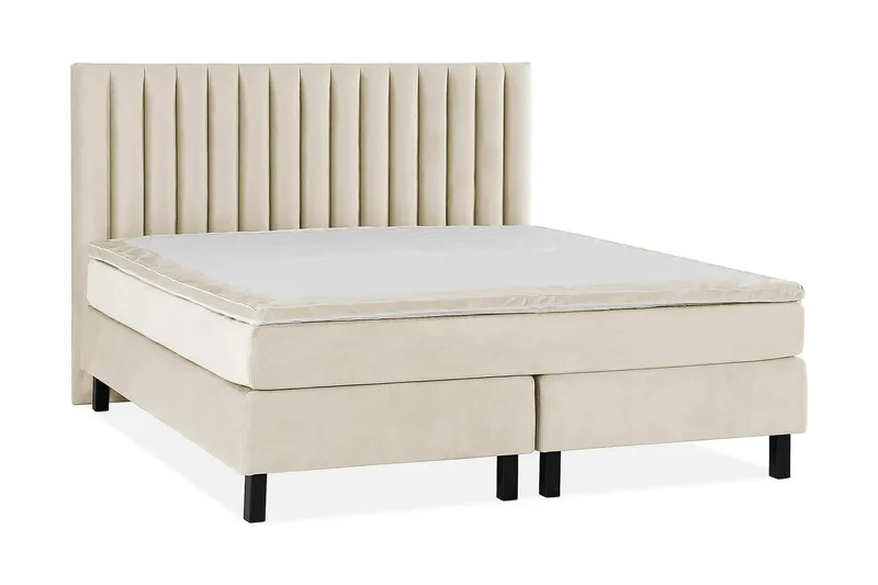 Princess Kontinentalsäng 180x200cm - Beige/Sammet - Products - Möbler - Säng - Kontinentalsäng