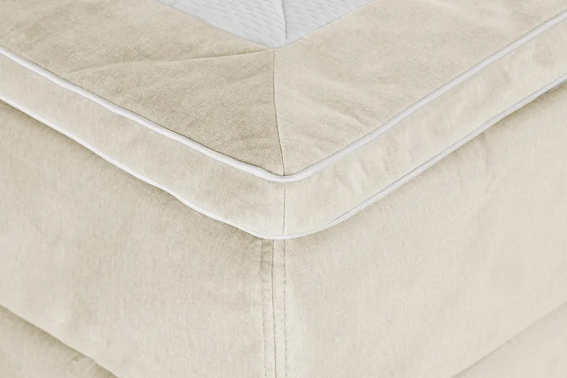 Princess Kontinentalsäng 180x200cm - Beige/Sammet - Products - Möbler - Säng - Kontinentalsäng