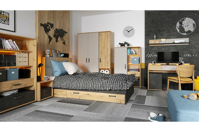 Rathmore Sängram 120x200 cm - Svart - Products - Möbler - Säng - Sängram & sängstomme