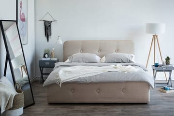 Rennes Dubbelsäng 180|200 cm - Beige - Products - Möbler - Säng - Sängram & sängstomme