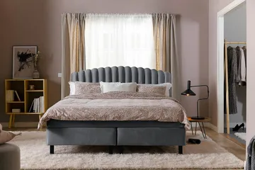 Davia Sänggavel 180 cm - Mörkgrå/Sammet - Products - Möbler - Säng - Sängtillbehör & sänggavel - Sänggavel