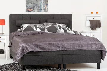 Lucky Sänggavel Slät 150 cm - Svart/Grå - Products - Möbler - Säng - Sängtillbehör & sänggavel - Sänggavel