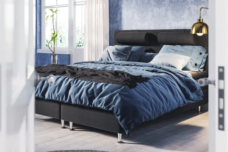 Meja Sänggavel 160x120 - Svart - Products - Möbler - Säng - Sängtillbehör & sänggavel - Sänggavel