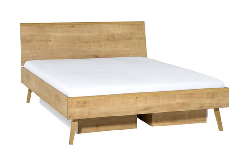 Nature Sänglåda Natur/Vit - VOX - Products - Möbler - Säng - Sängtillbehör & sänggavel - Sängförvaring