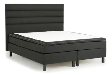 Queen Sänggavel 190 cm Djuphäftad Linjerad - Svart - Products - Möbler - Säng - Sängtillbehör & sänggavel - Sänggavel