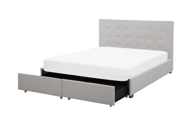 Sandrick Kontinentalsäng med Förvaring 160x200 - Grå - Products - Möbler - Säng - Säng med förvaring