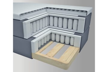 Select No 3 Komplett Sängpaket 120x200 Fast - Ljusgrå/Koppar - Products - Möbler - Säng - Enkelsäng