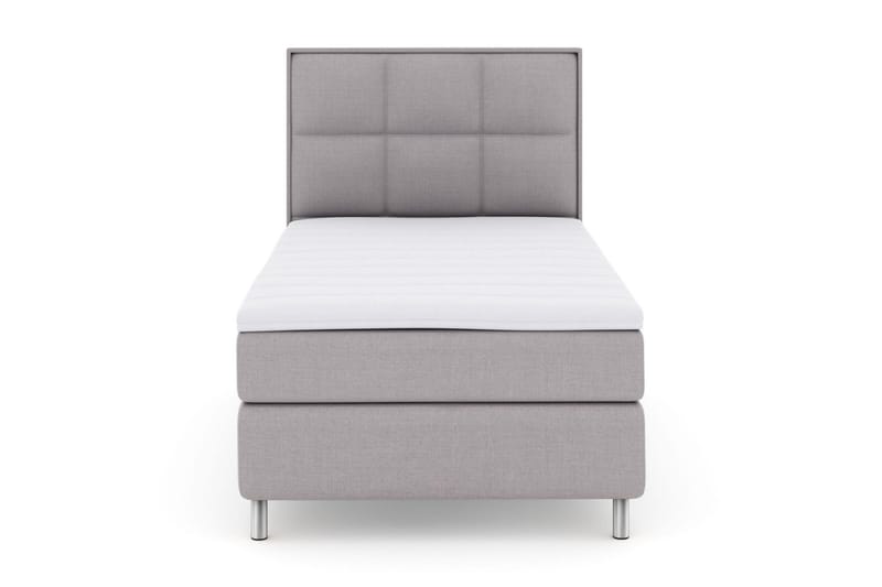 Select No 3 Komplett Sängpaket 120x200 Medium, Ljusgrå/Metall