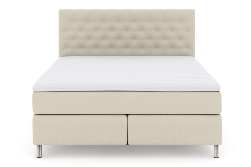 Select No 3 Komplett Sängpaket 180x200 Fast/Medium, Beige/Metall