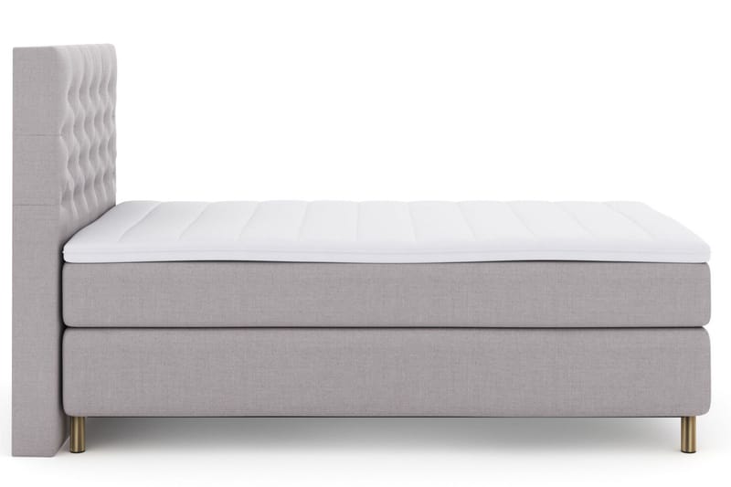Select No 3 Kontinentalsäng 120x200 Medium - Ljusgrå/Koppar - Products - Möbler - Säng - Enkelsäng