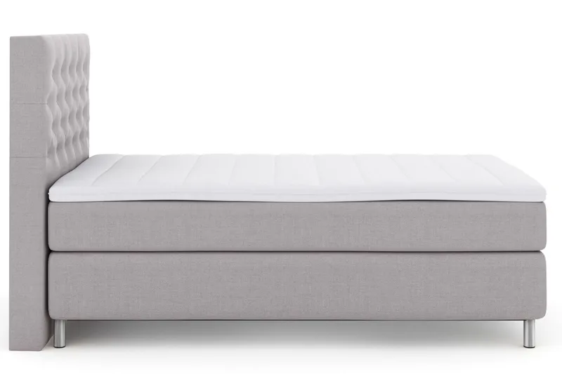 Select No 3 Kontinentalsäng 120x200 Medium - Ljusgrå/Metall - Products - Möbler - Säng - Enkelsäng