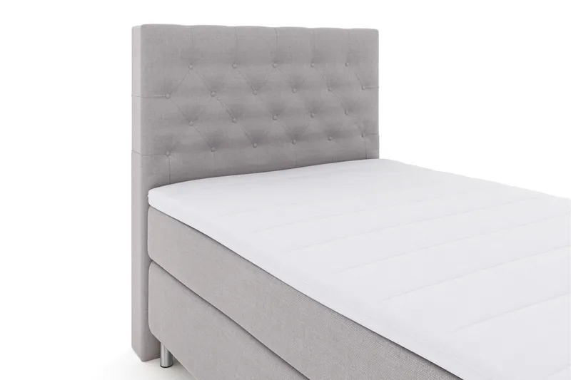 Select No 3 Kontinentalsäng 120x200 Medium - Ljusgrå/Metall - Products - Möbler - Säng - Enkelsäng