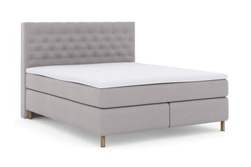 Select No 3 Kontinentalsäng 210x210 Fast/Medium - Ljusgrå/Koppar - Products - Möbler - Säng - Kontinentalsäng