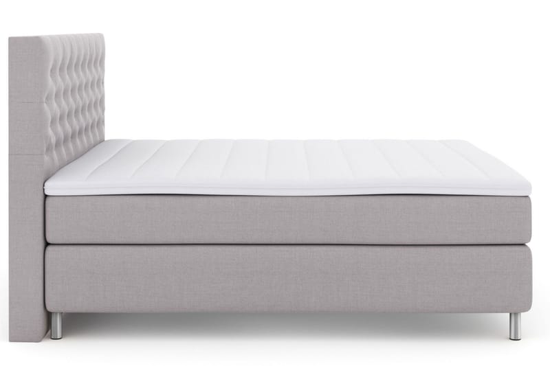 Select No 3 Kontinentalsäng 210x210 Medium - Ljusgrå/Metall - Products - Möbler - Säng - Kontinentalsäng