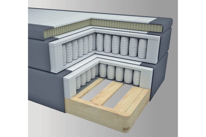 Select No 4 Komplett Sängpaket 120x200 Fast - Blå/Guld - Products - Möbler - Säng - Enkelsäng