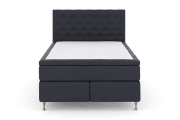 Select No 4 Kontinentalsäng 140x200 Fast/Medium, Blå/Silver