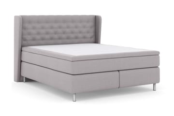 Select No 5 Komplett Sängpaket 180x200 Fast/Medium Latex - Ljusgrå/Metall - Products - Möbler - Säng - Kontinentalsäng