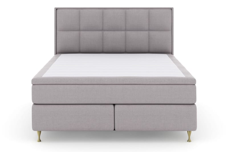 Select No 5 Komplett Sängpaket 210x210 Medium Watergel - Ljusgrå/Guld - Products - Möbler - Säng - Kontinentalsäng