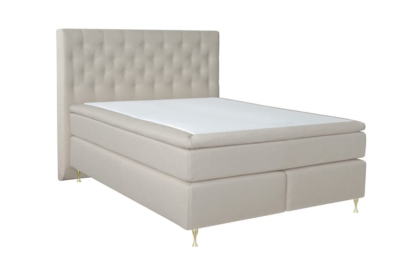 Select No 5 Kontinentalsäng 180x200 Medium Watergel - Beige/Guld - Products - Möbler - Säng - Kontinentalsäng