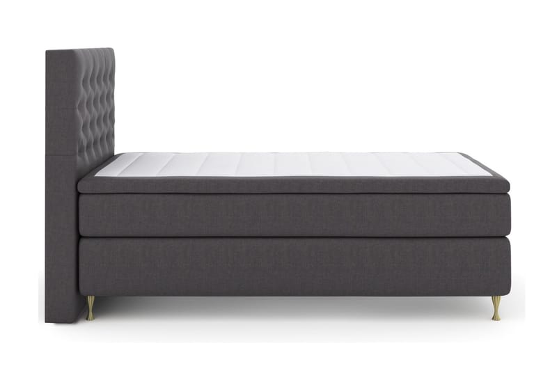 Select No 6 Kontinentalsäng 120x200 Fast Memory/Pocket - Mörkgrå - Products - Möbler - Säng - Enkelsäng