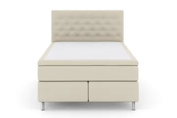 Select No 6 Kontinentalsäng 160x200 Fast Memory/Pocket, Beige/Metall