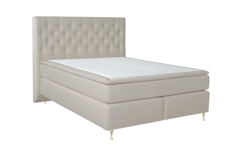 Select No 6 Kontinentalsäng 210x210 Fast Watergel - Beige/Guld - Products - Möbler - Säng - Kontinentalsäng