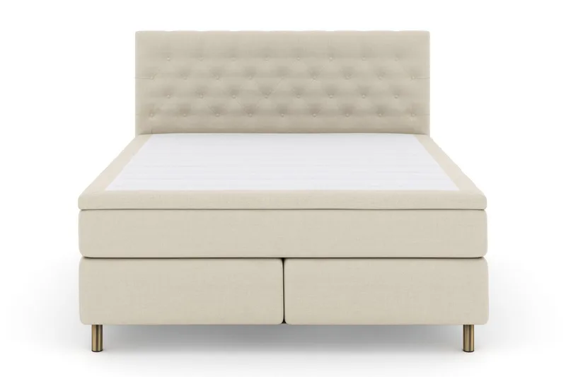 Select No 6 Kontinentalsäng 210x210 F/M Memory/Pocket, Beige/Koppar