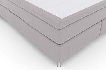 Select No 6 Kontinentalsäng 210x210 Medium Memory/Pocket - Ljusgrå/Metall - Products - Möbler - Säng - Kontinentalsäng