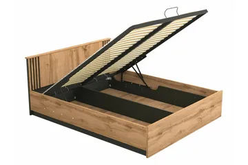 Strathy Sängram 160x200 cm - Svart - Products - Möbler - Säng - Sängram & sängstomme