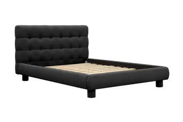 Teddy Komplett Sängpaket Sängram med Madrass 140x200 cm - Svart - Products - Möbler - Säng - Komplett sängpaket