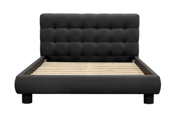 Teddy Komplett Sängpaket Sängram med Madrass 140x200 cm - Svart - Products - Möbler - Säng - Komplett sängpaket
