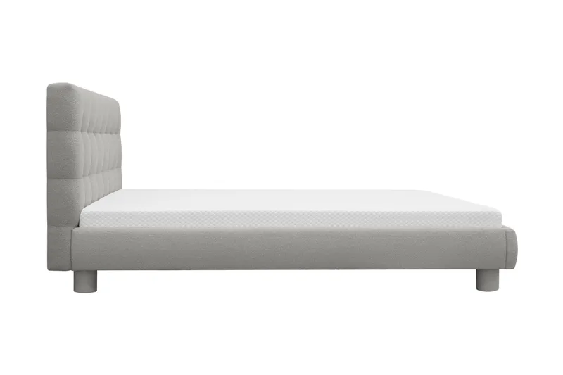 Teddy Komplett Sängpaket Sängram med Madrass 160x200 cm - Grå - Products - Möbler - Säng - Komplett sängpaket