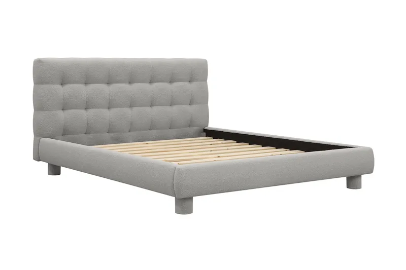 Teddy Komplett Sängpaket Sängram med Madrass 180x200 cm - Grå - Products - Möbler - Säng - Komplett sängpaket