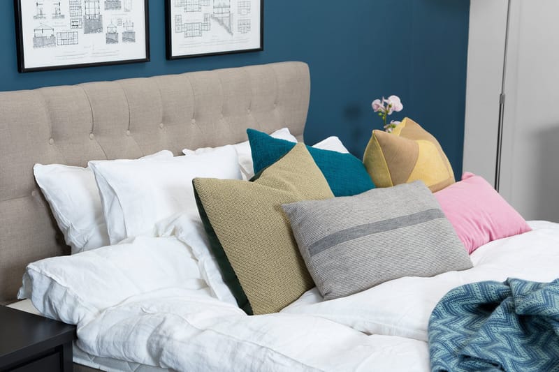 Wynne Kontinentalsäng 160x200Linoso - Beige - Products - Möbler - Säng - Kontinentalsäng