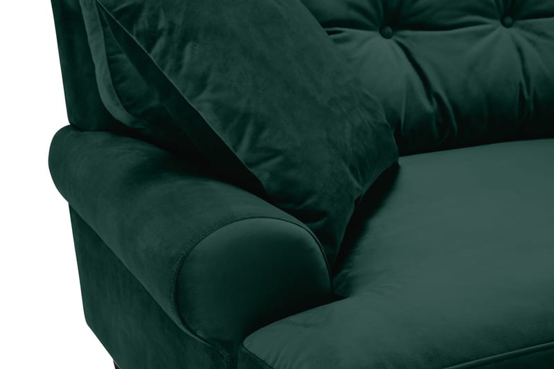 Andrew 3-sits Sammetssoffa - Grön - Products - Möbler - Soffa - 3 sits soffa