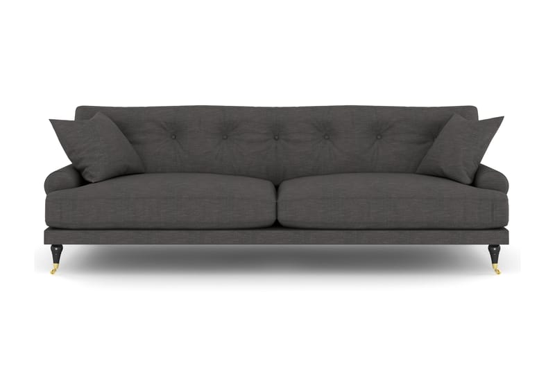 Andrew 3-sits Tygsoffa, Mörkgrå