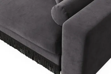 Arken Lyx 4-sits Djup Sammetssoffa - Mörkgrå - Products - Möbler - Soffa - Sammetssoffa