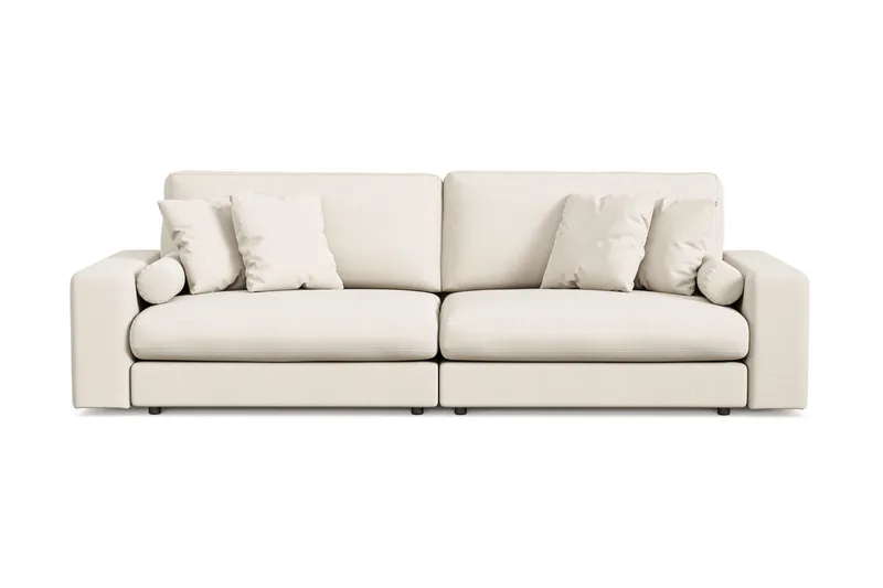 Arken Lyx 4-sits Djup Soffa i Tyg, Ljusbeige