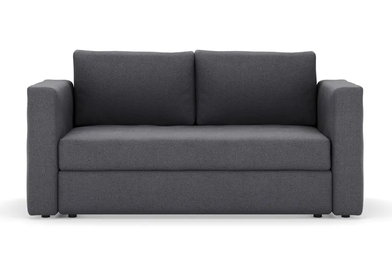 Alnaryd 2-3-sits Bäddsoffa med Fällbart Armstöd, Grå