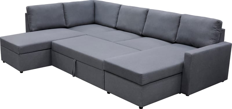 Bäddsoffa Dream U-form - Mörkgrå - Products - Möbler - Soffa - Bäddsoffa - U bäddsoffa