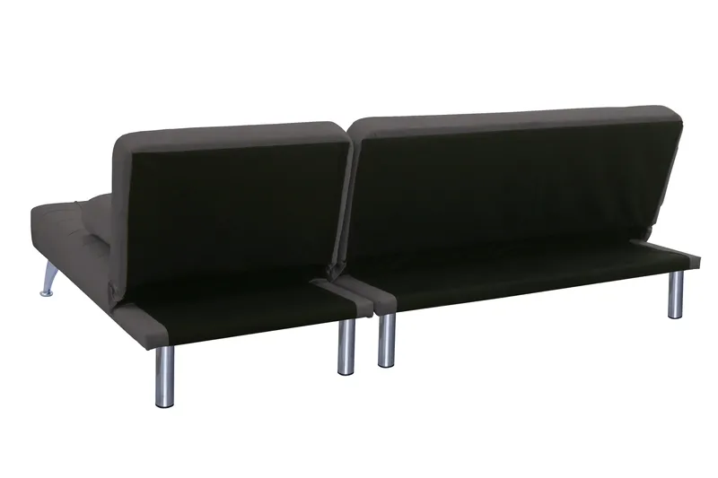 Bäddsoffa med divan brun sammet 198 cm - brun - Products - Möbler - Soffa - Bäddsoffa - Bäddsoffa divan