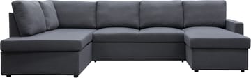 Bäddsoffa Tärnö U-modell - Mörkgrå - Products - Möbler - Soffa - Bäddsoffa - Bäddsoffa divan