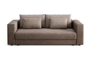 7 cm Mjuk/Medium Memoryskum, Tryckavlastande med Tvättbar Klädsel - Beige