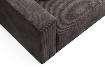 Bergen Extra djup 3-sits Bäddsoffa med Divan och Bäddmadrass i Latex och Tvättbar klädsel - Brun Manchester - Products - Möbler - Soffa - Bäddsoffa - Bäddsoffa divan