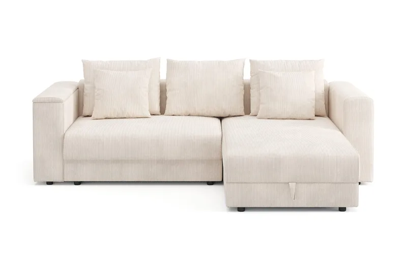 7 cm Mjuk/Medium Polyeterskum, Vändbar Sommar- & Vintersida, Tvättbar Klädsel - Beige