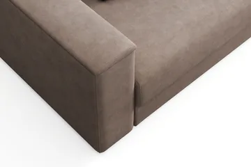 Bergen Extra Djup 3-sits Bäddsoffa med förvaring - Brun - Products - Möbler - Soffa - Bäddsoffa - 3 sits bäddsoffa