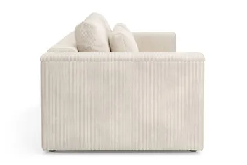 Bergen Extra Djup 3-sits Bäddsoffa med förvaring i manchester - Beige - Products - Möbler - Soffa - Bäddsoffa - 3 sits bäddsoffa
