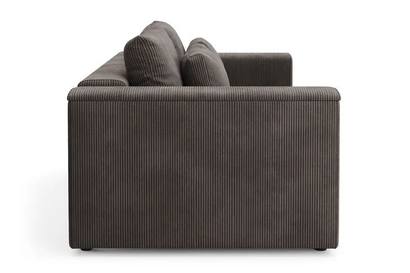 Bergen Extra Djup 3-sits Bäddsoffa med förvaring i manchester - Brun - Products - Möbler - Soffa - Bäddsoffa - 3 sits bäddsoffa