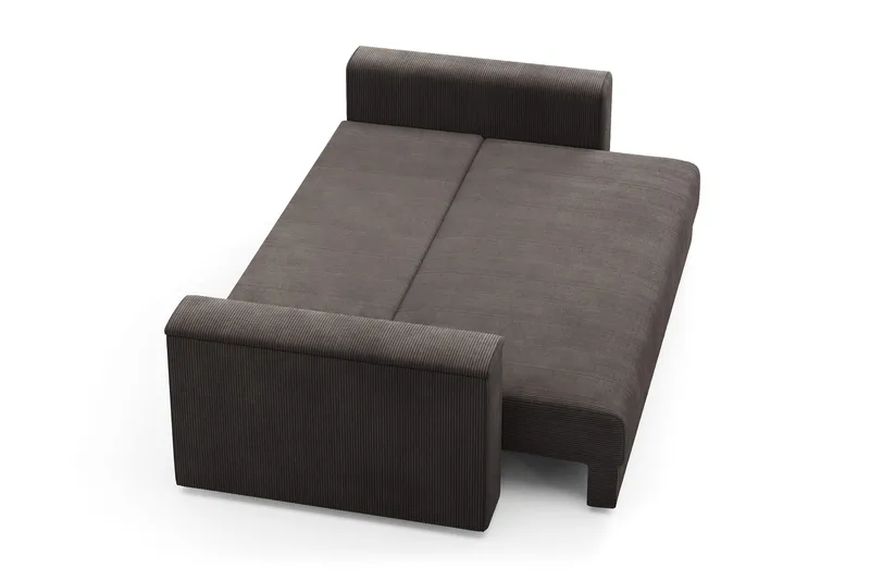 Bergen Extra Djup 3-sits Bäddsoffa med förvaring i manchester - Brun - Products - Möbler - Soffa - Bäddsoffa - 3 sits bäddsoffa