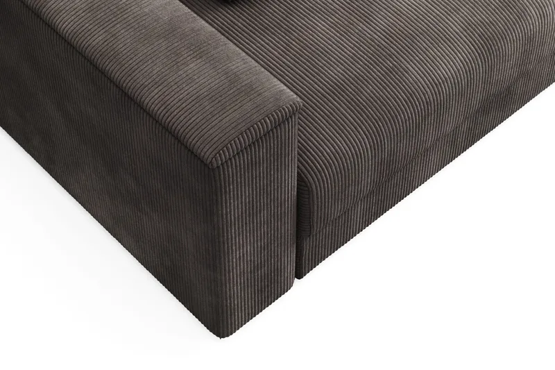 Bergen Extra Djup 3-sits Bäddsoffa med förvaring i manchester - Brun - Products - Möbler - Soffa - Bäddsoffa - 3 sits bäddsoffa
